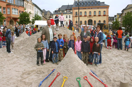 Bildnachricht | Größter Sandkasten Sachsens in Reichenbach