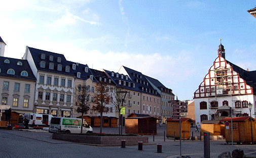 Aufbau Weihnachtsmarkt