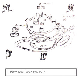 Karte Plauen 1536