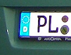 PL Nummernschild