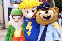 Großes Maskottchen-Treffen im Freizeitpark Plohn