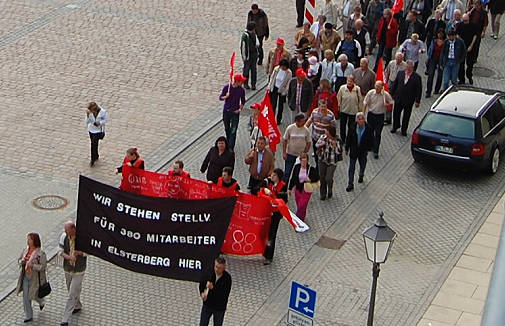 Bildnachricht | Tag der Arbeit: Hunderte ziehen durch Plauen