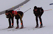 Weite Sprünge beim Continentalcup-Training in Klingenthal