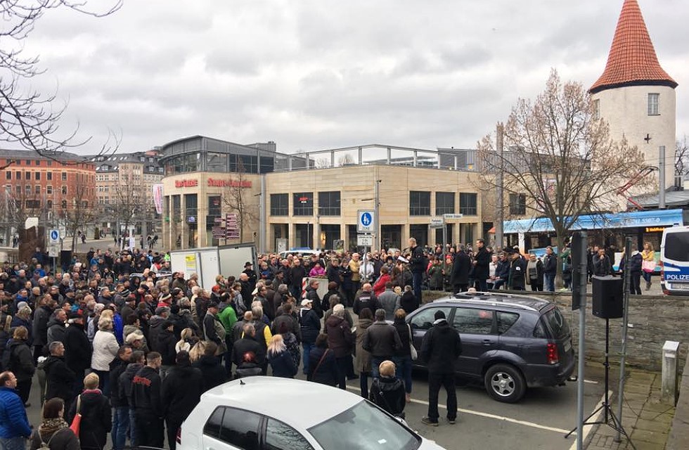 Demo gegen Gewalt in Plauen