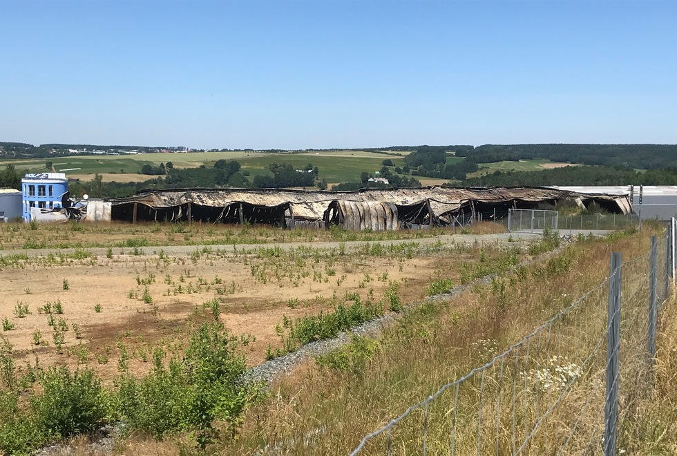 Großbrand im Industriegebiet 