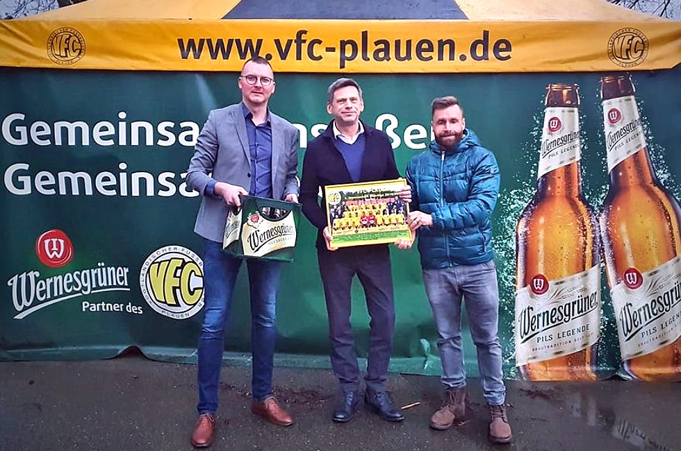 Wernesgrüner und VFC Plauen ein starkes Team