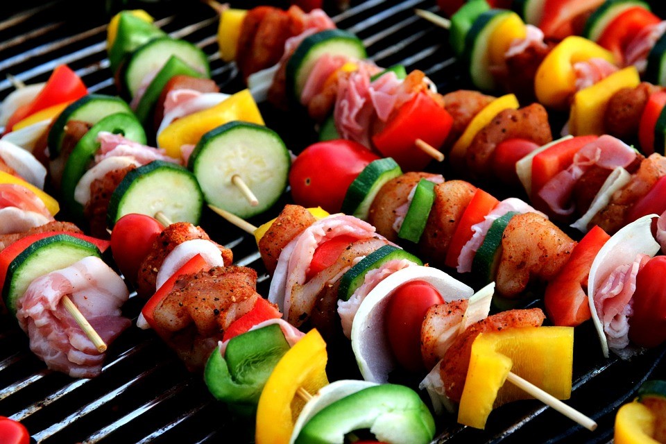 Shish-Kebap-Grillen-Spiess