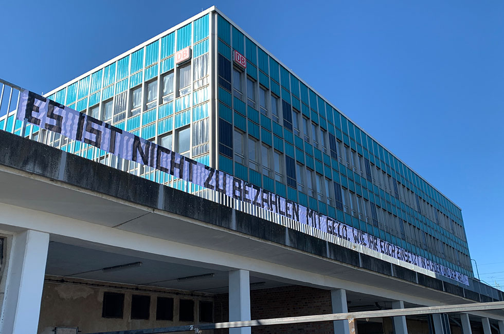 Plauen Oberer Bahnhof Vogtland Ultras Transparente