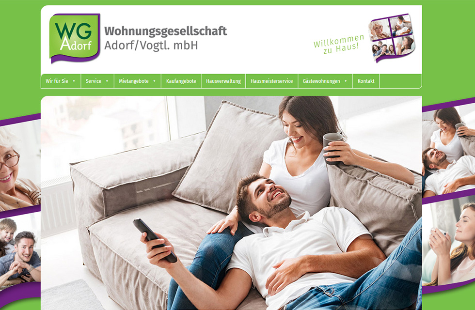 Wohnungsgesellschaft Adorf mit neuem Internetauftritt