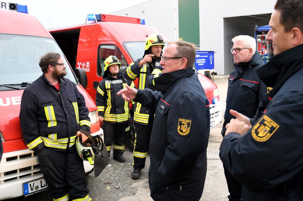 Alarmierungsübung im Vogtland ruft Gefahrgutzug auf den Plan 