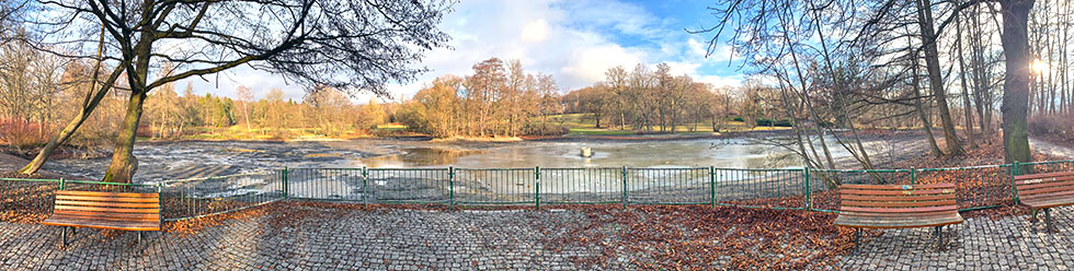 Stadtpark-Plauen-Panorama-Stadtparkteich-Vogtland