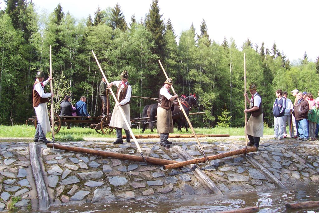 Flößerei als Immaterielles Kulturerbe der Menschheit vorgeschlagen. Foto: Vogtländischer Flößerverein Muldenberg 3