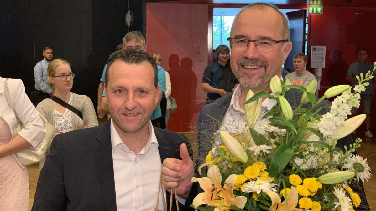 Steffen Zenner mit Jörg Schmidt.