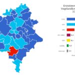 Bundestagswahl im Vogtlandkreis Erststimme. Grafik: Landeswahlleiter Sachsen