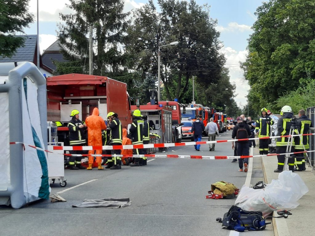 Gefahrgut an Schöpsdrehe entdeckt. Foto: Stadt Plauen