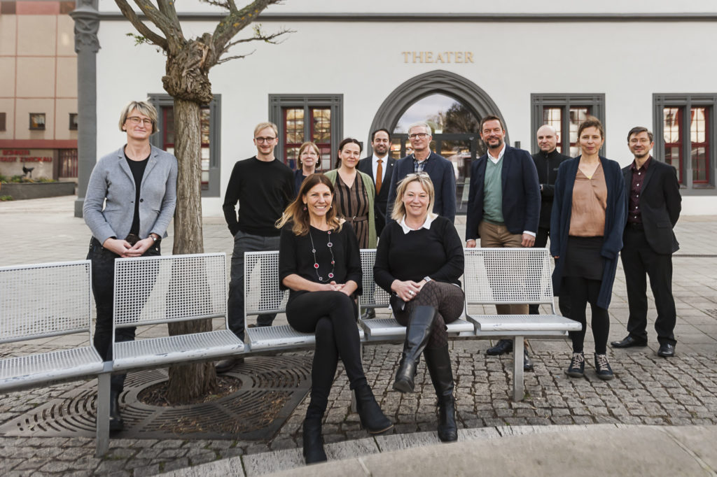 Der designierter Generalintendant Dirk Löschner präsentiert sein zukünftiges Leitungsteam des Theaters Plauen-Zwickau. Foto: André Leischner