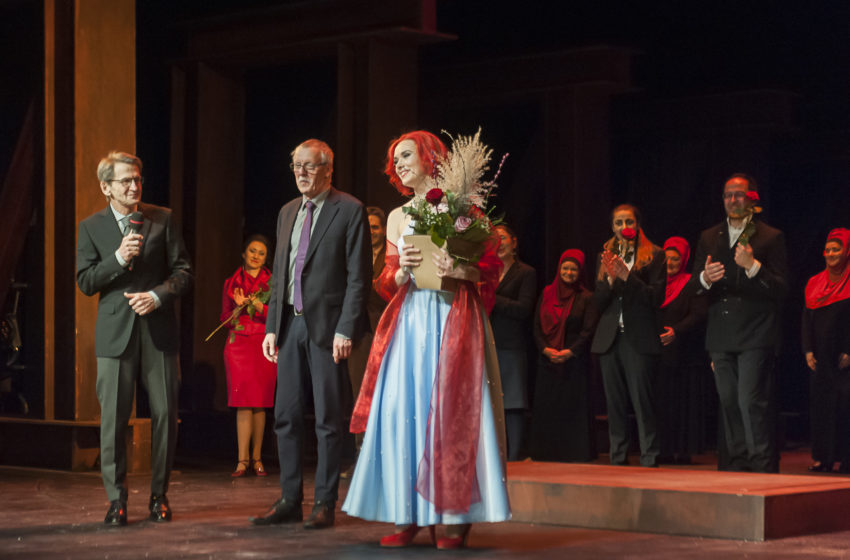 Christina Maria Heuel bekommt Edith-Löwel-Nachwuchsförderpreis des Theaterfördervereins Plauen. Foto: André Meyer