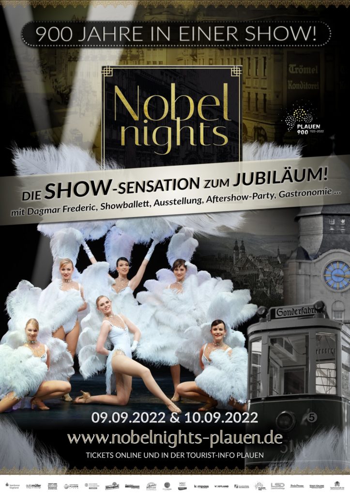 900 Jahre in einer Show: NOBELNIGHTS in Plauen!