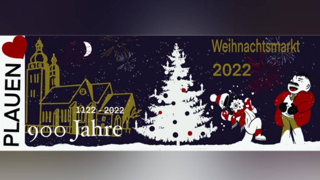 Glühweintasse des Plauener Weihnachtsmarktes 2022