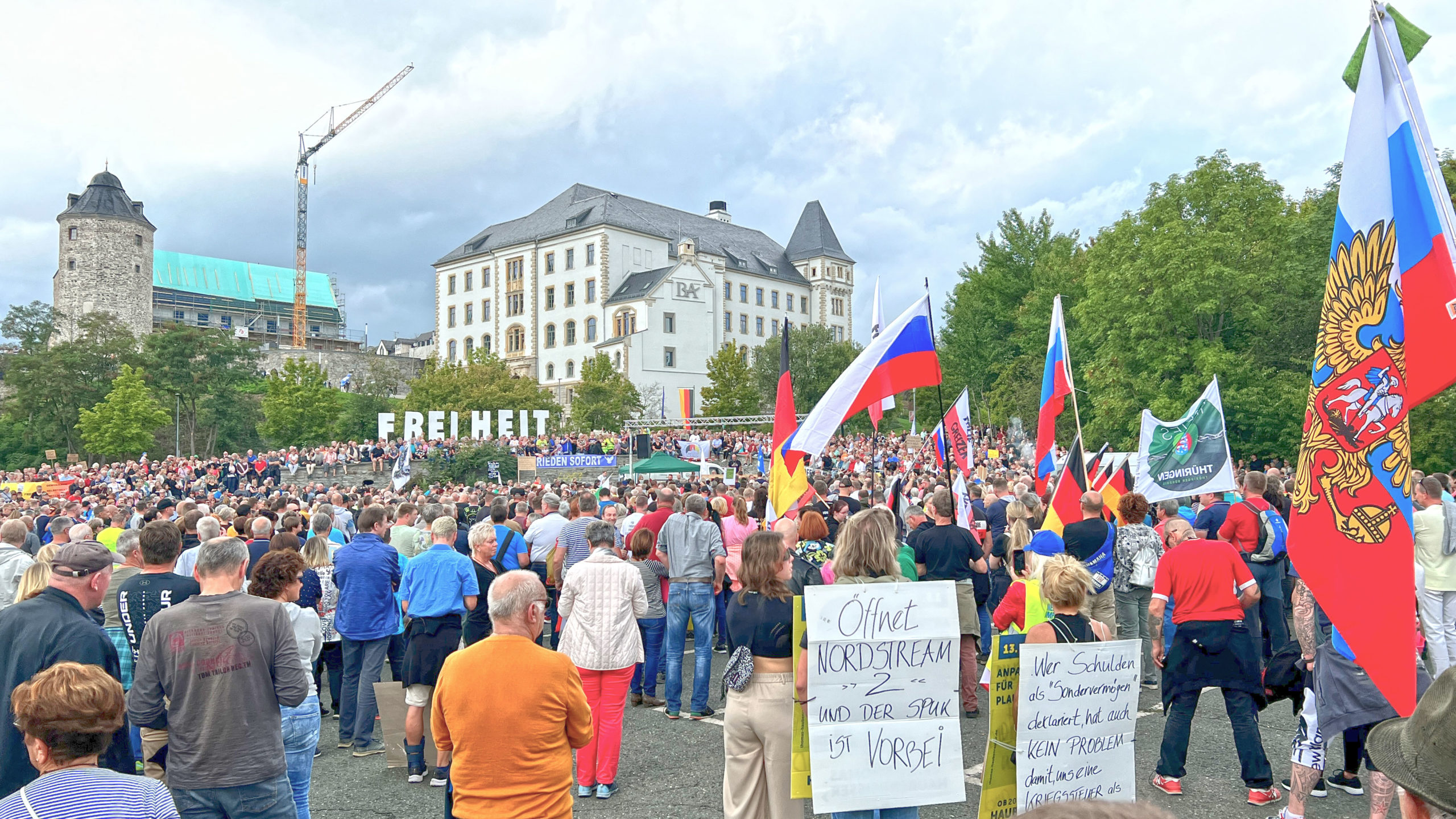 Plauen protestiert gegen Regierung