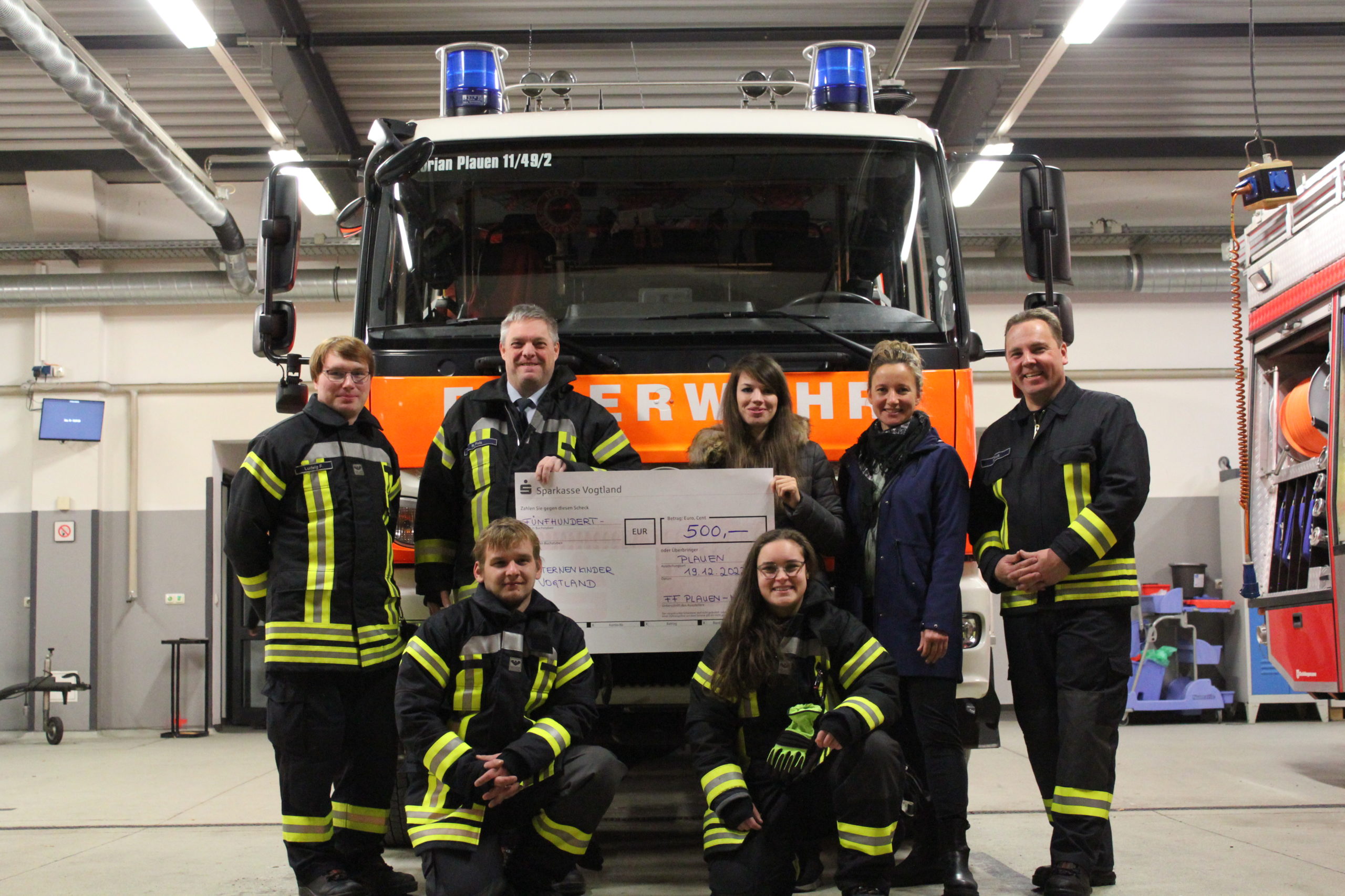 Freiwillige Feuerwehr Plauen unterstützt Netzwerk Sternenkinder