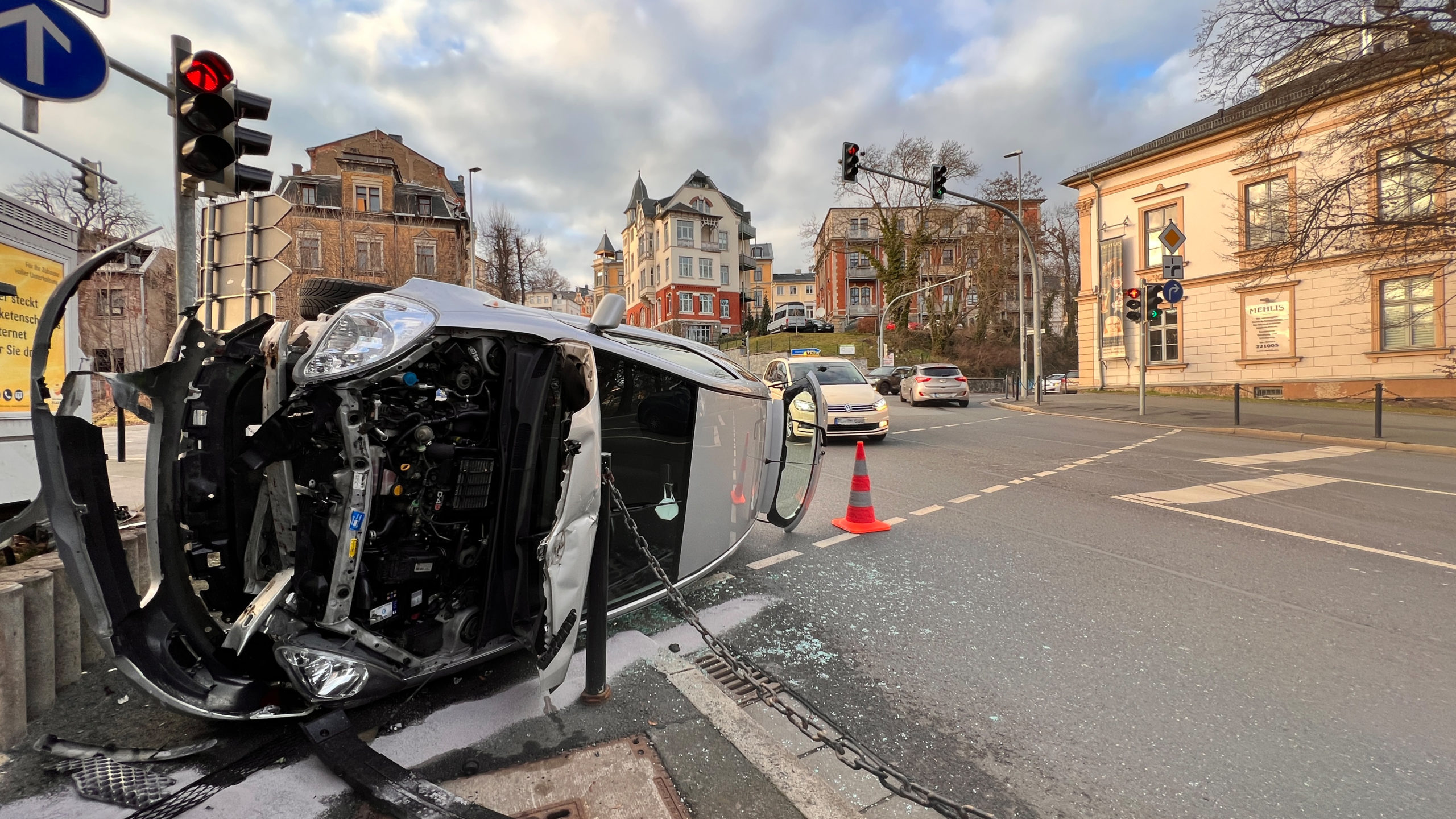 Schwerer Verkehrsunfall in Plauen