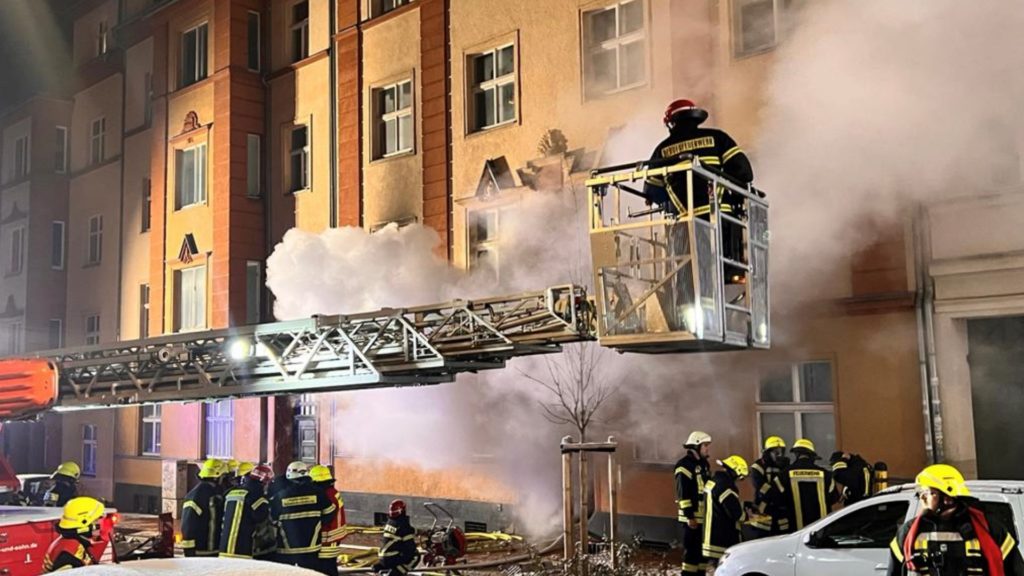 Mehrere Verletzte bei Brand in Plauen. Foto: S. Höfer