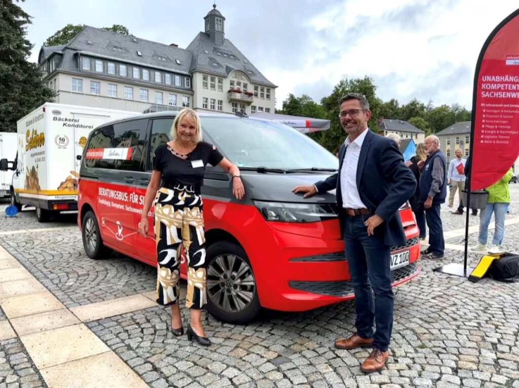 Neuer Beratungsbus für Verbraucherschutz: Von Oelsnitz bis Marienberg. Foto: Sören Voigt