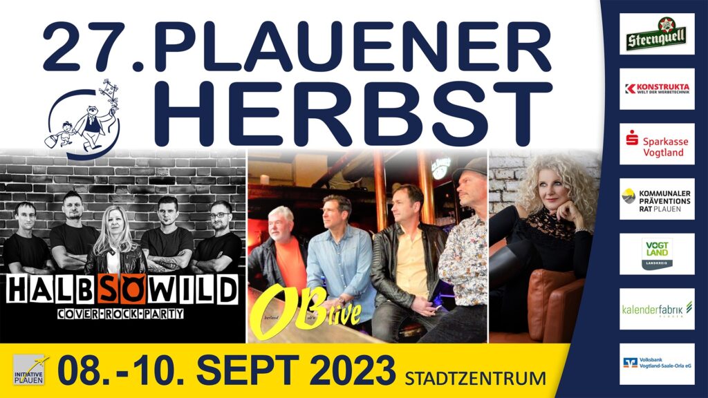 Höhepunkte zum Plauener Herbst 2023