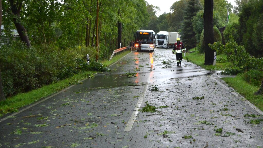 Schweres Unwetter entlädt sich über Plauen. Foto: Stadt Plauen