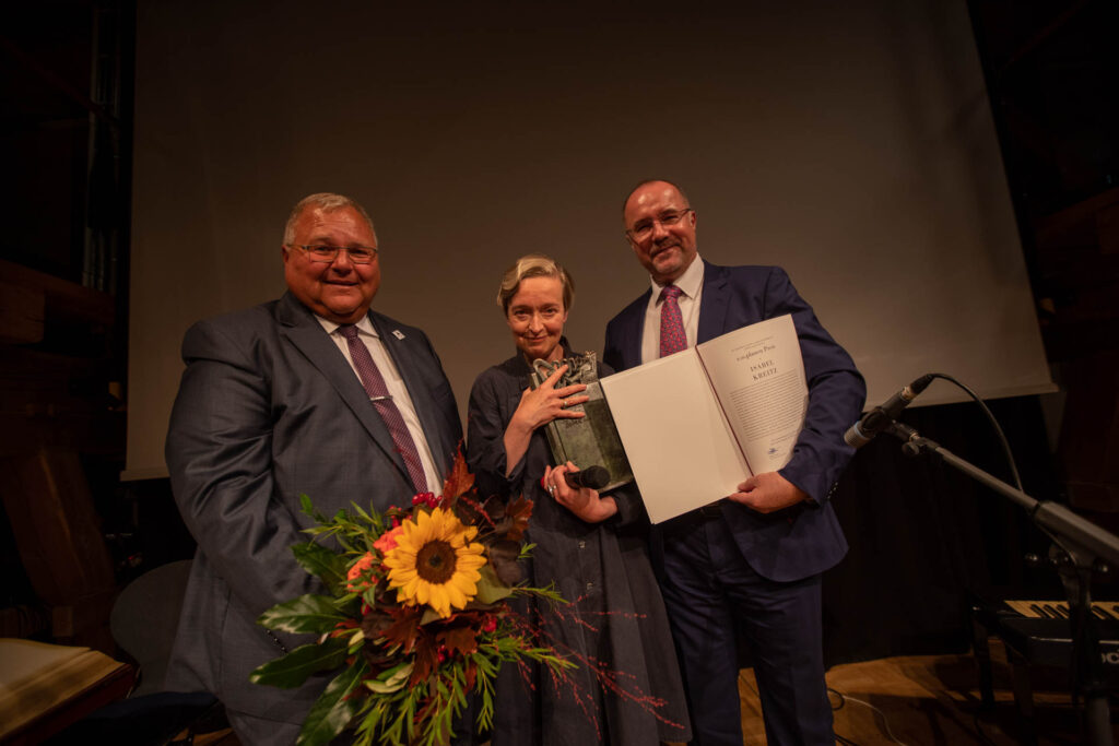 Isabel Kreitz: e.o.plauen Preisträgerin 2023. Foto: Ellen Liebner