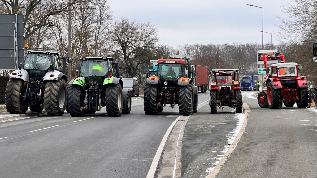 29 Aktionen beim Bauernprotest im Vogtland. Foto: S. Höfer