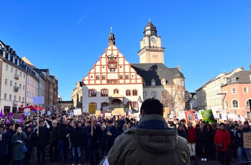 Demo gegen Rechts. Foto: S. Höfer