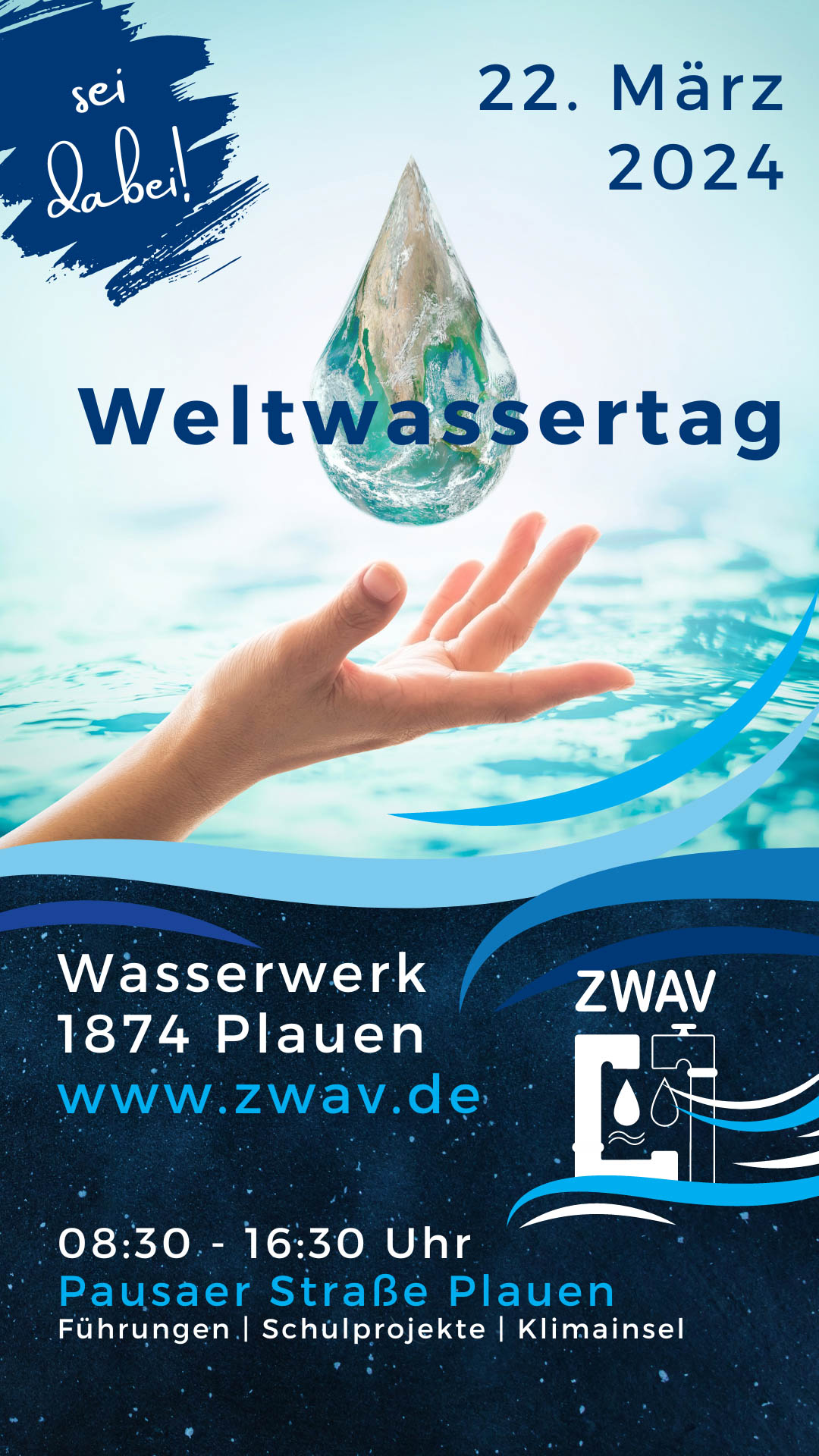 Weltwassertag am 22. März 2024 in Plauen - Sei dabei
