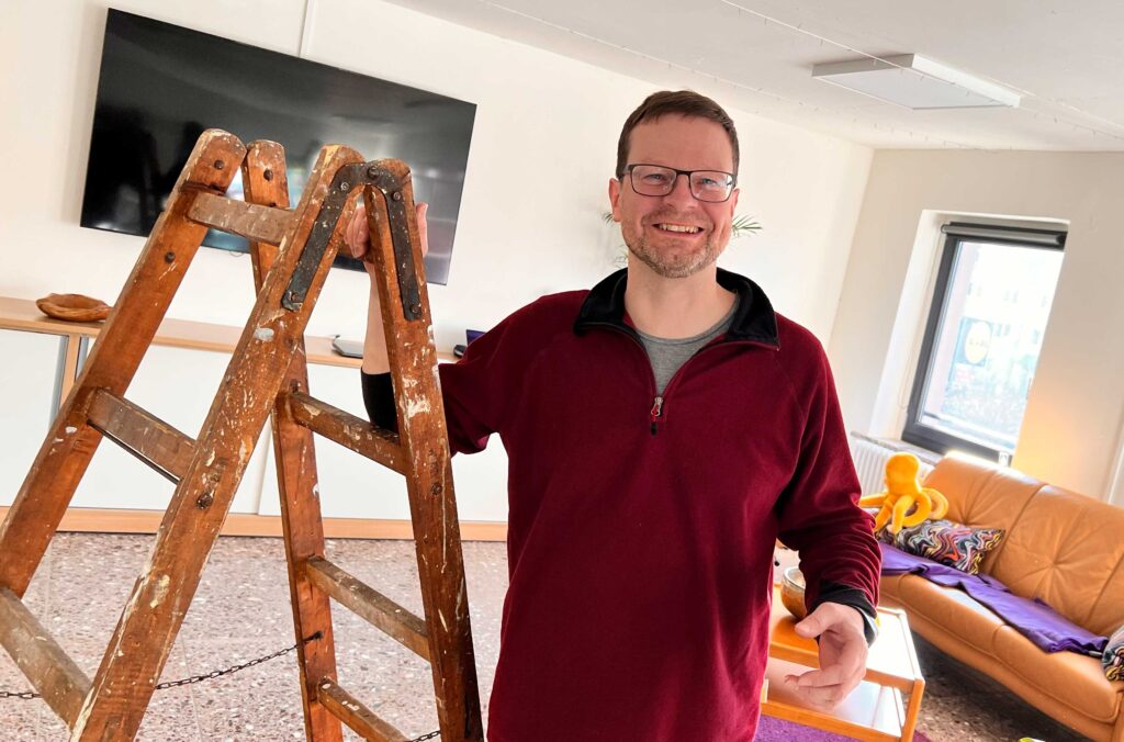 Projektleiter Thomas Schieblich ist in Auerbach für den Kulturtreff in der Kulturfabrik verantwortlich. Foto: S. Höfer