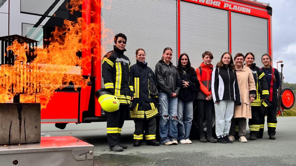 Girls‘Day 2024 in der Feuerwehr Plauen. Foto: S. Höfer