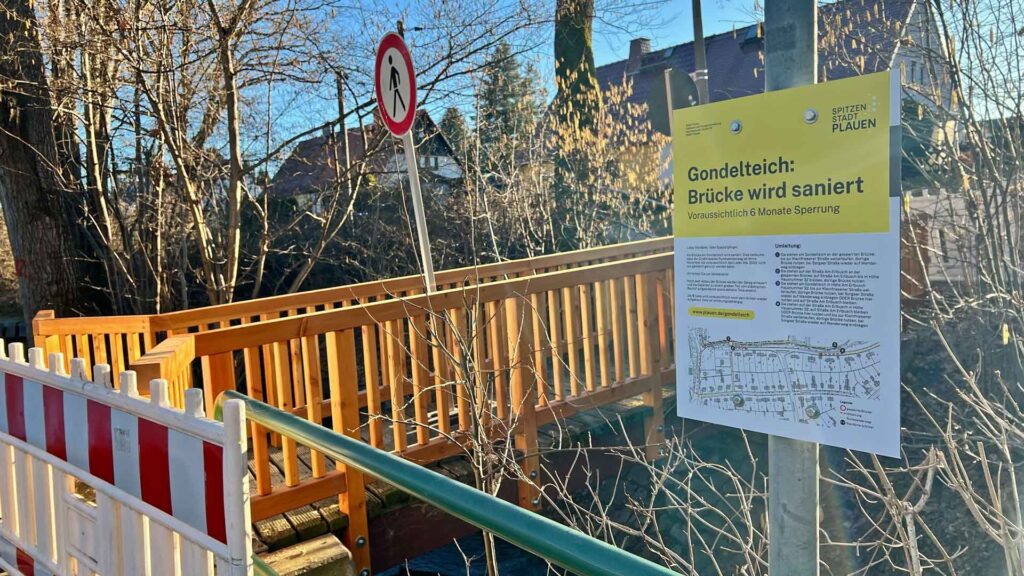 Die Brücke am Gondelteich wurde saniert. Foto: Presseagentur Höfer