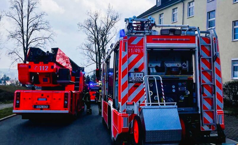 Feuerwehr Plauen muss in kürzester Zeit vier Einsätze bewältigen. Foto: Stadt Plauen