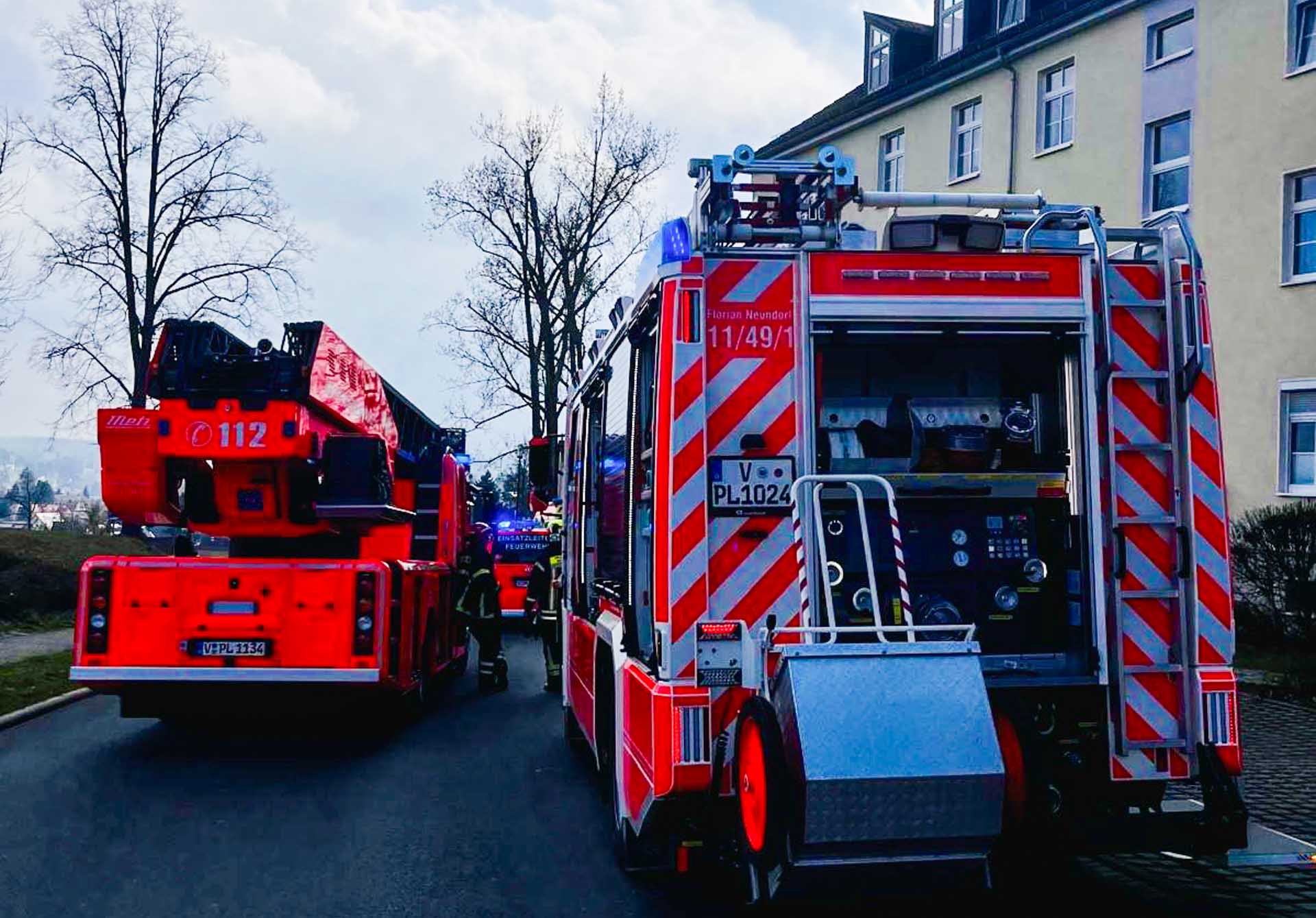 Feuerwehr Plauen muss in kürzester Zeit vier Einsätze bewältigen