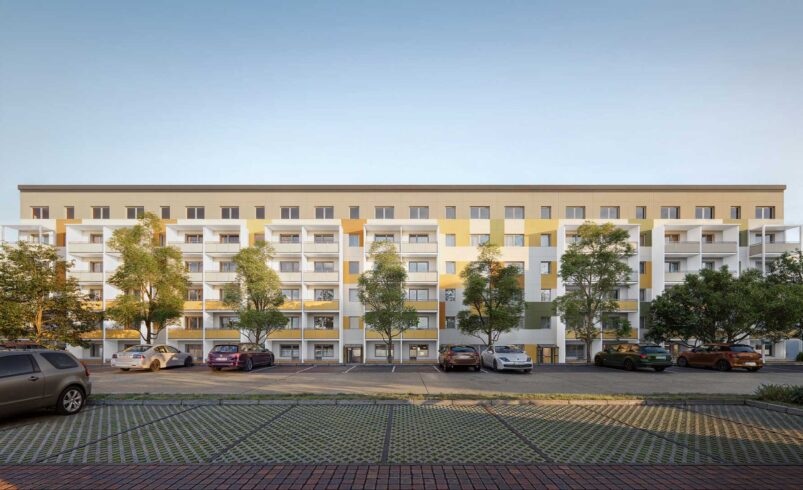 So umfassend läuft die Modernisierung der Dr.-Friedrich-Wolf-Straße 23 bis 37 in Plauen. Foto: WbG Plauen
