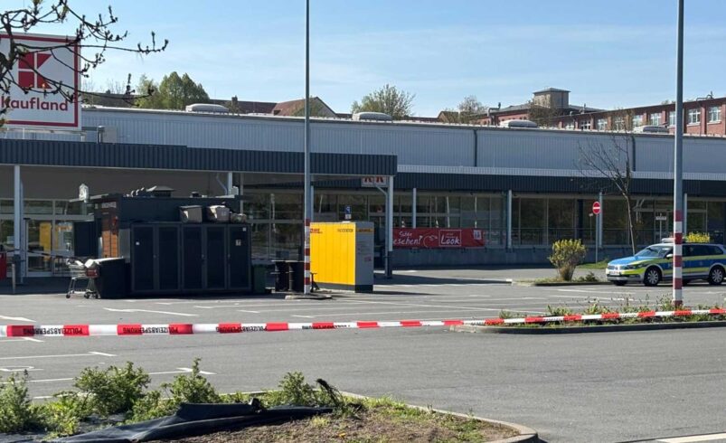 Das Kaufland in der Morgenbergstraße blieb kurzzeitig geschlossen. Foto: A. Hellgoth