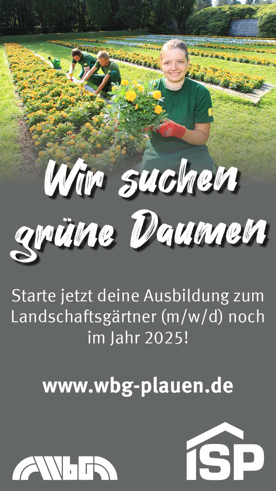 Dei WbG Plauen sucht einen Landschaftsgärtner