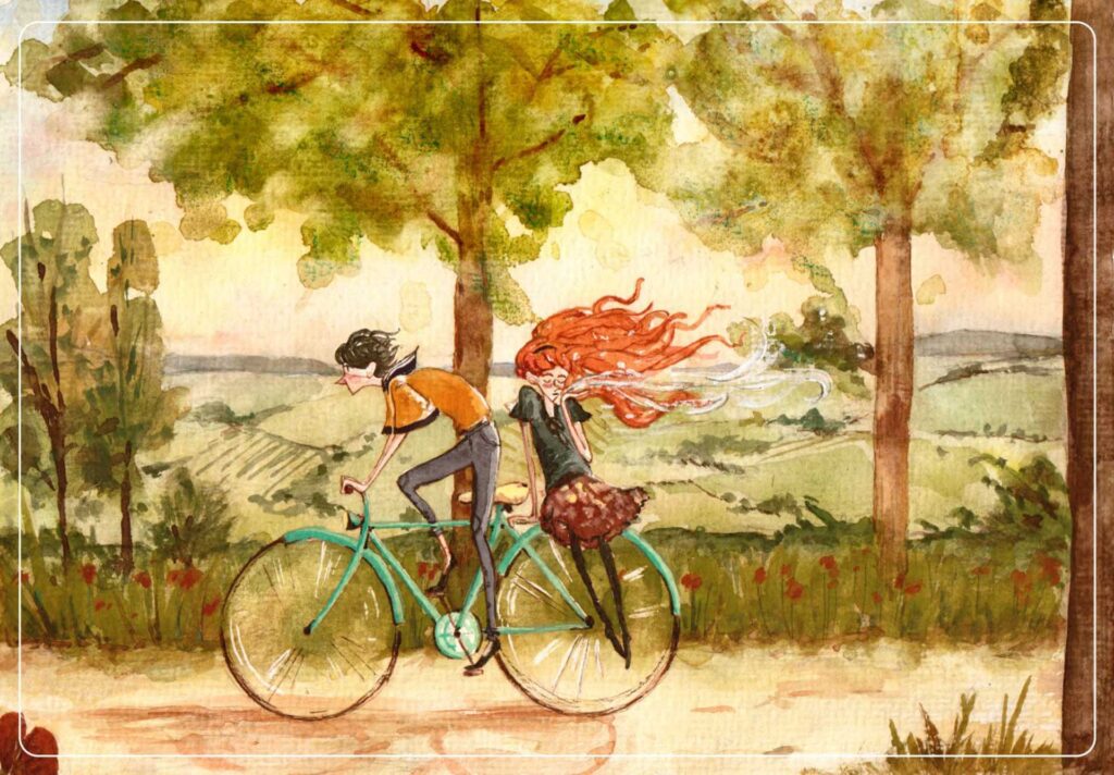 summer`s ride. Grafik: Mohnfisch