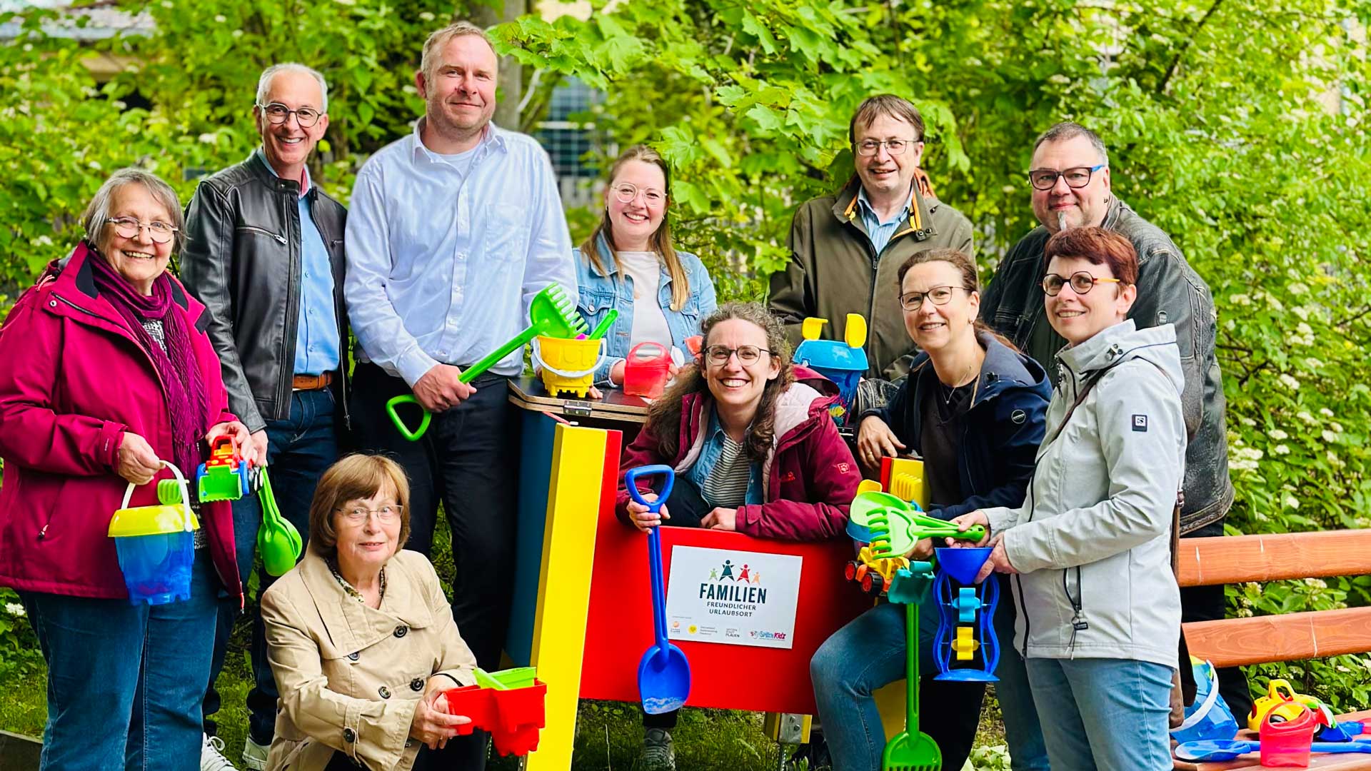 Übergabe Spielplatz "Café Reißig". Foto: Dachverband Stadtmarketing Plauen