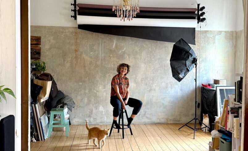 Susann in ihrem Studio in Plauen. Foto: A. Hellgoth