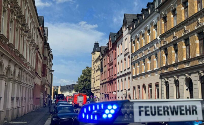 Wohnungsbrand in Plauen: Dachgeschosswohnung in der Goethestraße betroffen. Foto: Stadt Plauen