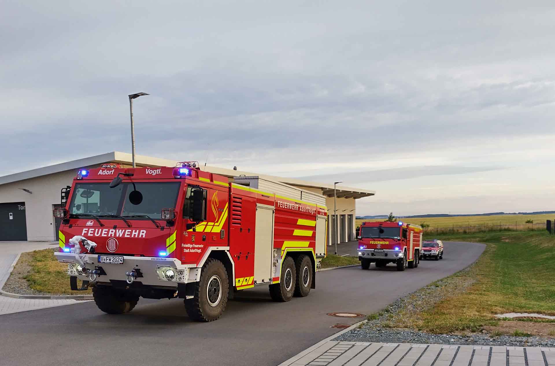 Vogtland schickt Helden in den Kampf gegen das Flammeninferno in der Gohrischheide. Foto: Landratsamt