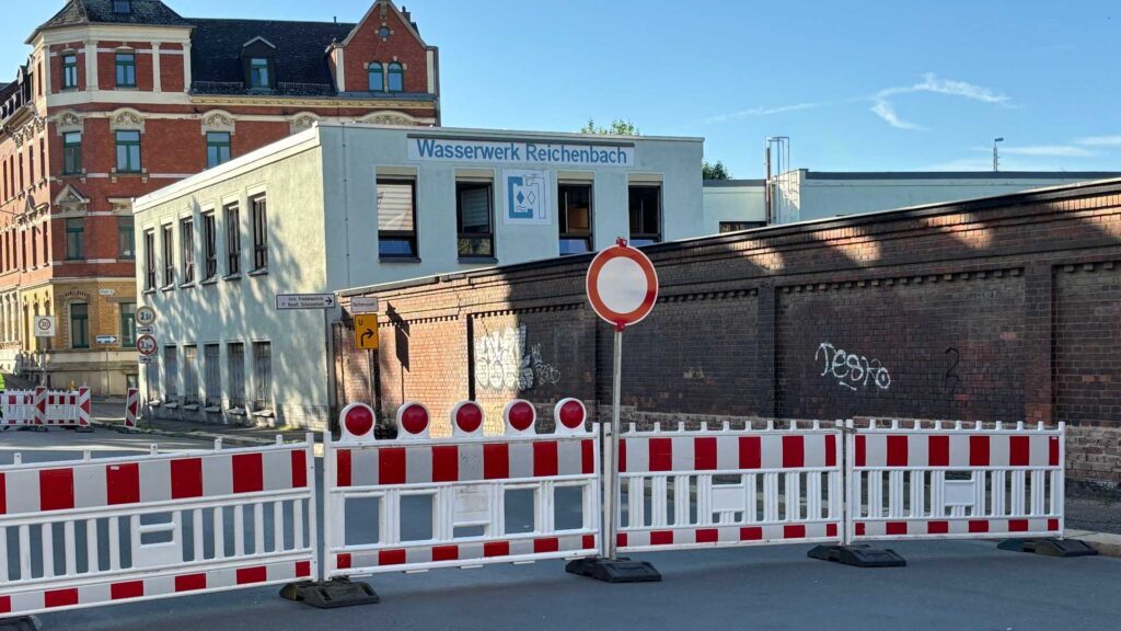 Vollsperrung in Reichenbach. Foto: Stadtverwaltung Reichenbach