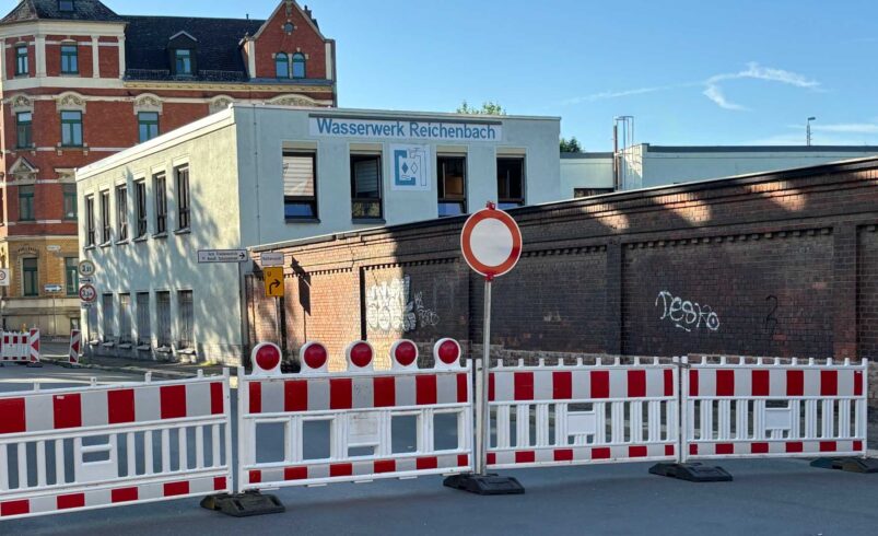 Vollsperrung in Reichenbach. Foto: Stadtverwaltung Reichenbach