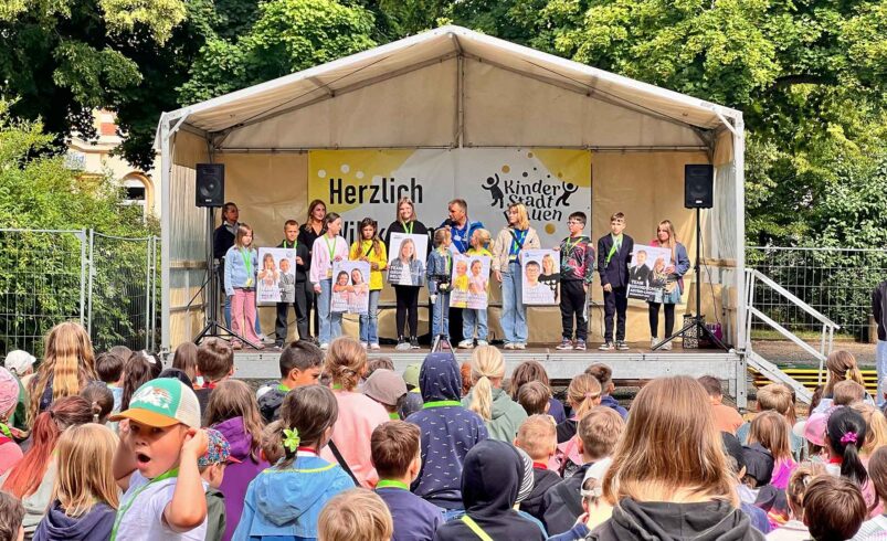 Insgesamt 360 Kinder nahmen aktiv an der diesjährigen Kinderstadt in Plauen teil. Foto: Sebastian Höfer